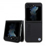 BMW BMHCZF5SLLBK Leather Hot Stamp hardcase voor Samsung Galaxy Z Flip5, zwart