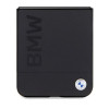 BMW BMHCZF5SLLBK Leather Hot Stamp hardcase voor Samsung Galaxy Z Flip5, zwart