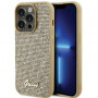 Guess GUHCP15LPMSDGSD Disco Metal Script hardcase voor Apple iPhone 15 Pro, goud