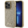 Guess GUHCP15LPMSDGSD Disco Metal Script hardcase voor Apple iPhone 15 Pro, goud