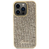 Guess GUHCP15LPMSDGSD Disco Metal Script hardcase voor Apple iPhone 15 Pro, goud