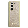 Guess GUHCZFD5HGGSHD Glitter Script hardcase voor Samsung Galaxy Z Fold5, goud