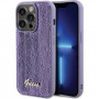 Guess GUHCP15XPSFDGSU Sequin Script Metal hardcase voor Apple iPhone 15 Pro Max, paars