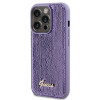 Guess GUHCP15XPSFDGSU Sequin Script Metal hardcase voor Apple iPhone 15 Pro Max, paars