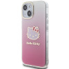 Hello Kitty HKHCP15SHDGKEP IML Gradient Electrop Kitty Head hardcase voor Apple iPhone 15 6,1", roze