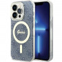 Guess GUHMP15XH4STB Apple iPhone 15 Pro Max hardcase IML 4G MagSafe, blauw (outlet)