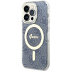 Guess GUHMP15XH4STB Apple iPhone 15 Pro Max hardcase IML 4G MagSafe, blauw (outlet)