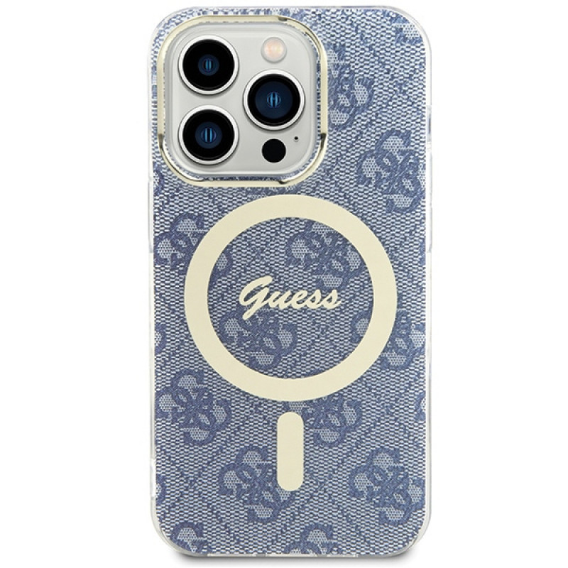 Guess GUHMP15XH4STB Apple iPhone 15 Pro Max hardcase IML 4G MagSafe, blauw (outlet)