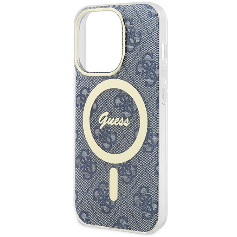 Guess GUHMP15XH4STB Apple iPhone 15 Pro Max hardcase IML 4G MagSafe, blauw (outlet)