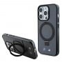 BMW BMHMP15LURSK Apple iPhone 15 Pro hardcase Ring Stand M Collection MagSafe, zwart