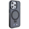 BMW BMHMP15LURSK Apple iPhone 15 Pro hardcase Ring Stand M Collection MagSafe, zwart
