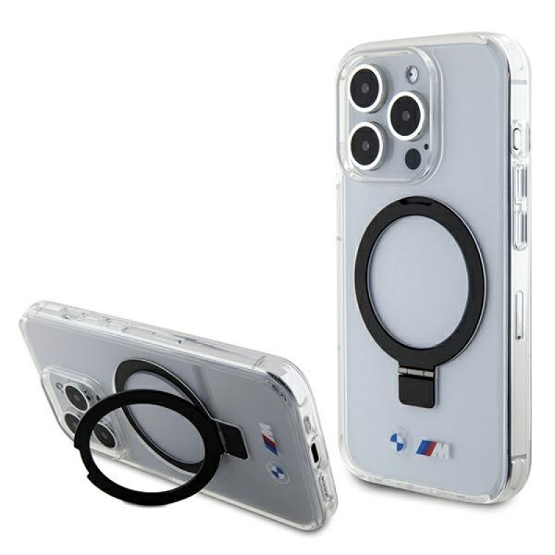 BMW BMHMP15LURST Apple iPhone 15 Pro hardcase Ring Stand M Collection MagSafe, transparant