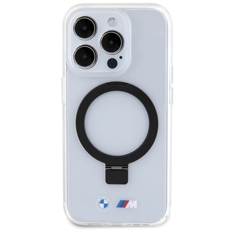 BMW BMHMP15LURST Apple iPhone 15 Pro hardcase Ring Stand M Collection MagSafe, transparant