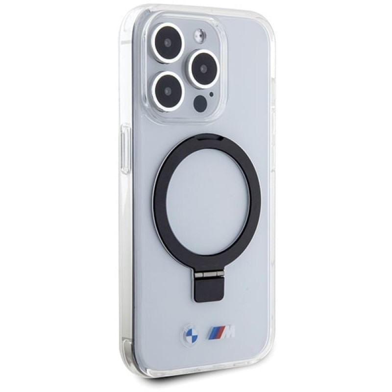 BMW BMHMP15LURST Apple iPhone 15 Pro hardcase Ring Stand M Collection MagSafe, transparant