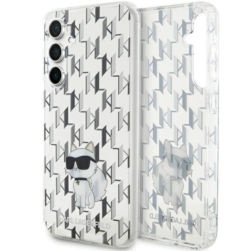 Karl Lagerfeld KLHCS23FEHNCMKLT Samsung Galaxy S23 FE (S711) hardcase Monogram Choupette, transparant