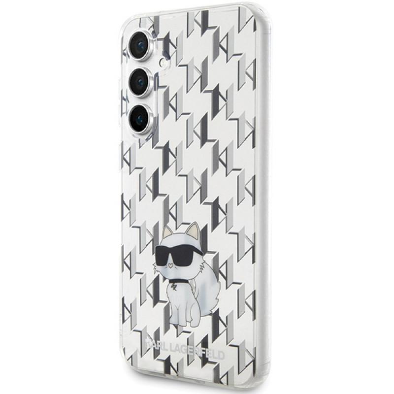 Karl Lagerfeld KLHCS23FEHNCMKLT Samsung Galaxy S23 FE (S711) hardcase Monogram Choupette, transparant