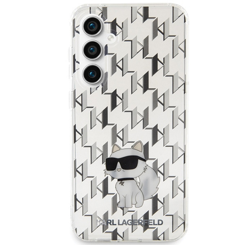Karl Lagerfeld KLHCS23FEHNCMKLT Samsung Galaxy S23 FE (S711) hardcase Monogram Choupette, transparant