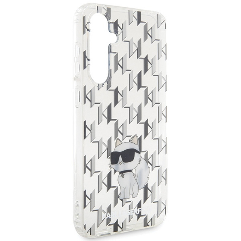 Karl Lagerfeld KLHCS23FEHNCMKLT Samsung Galaxy S23 FE (S711) hardcase Monogram Choupette, transparant
