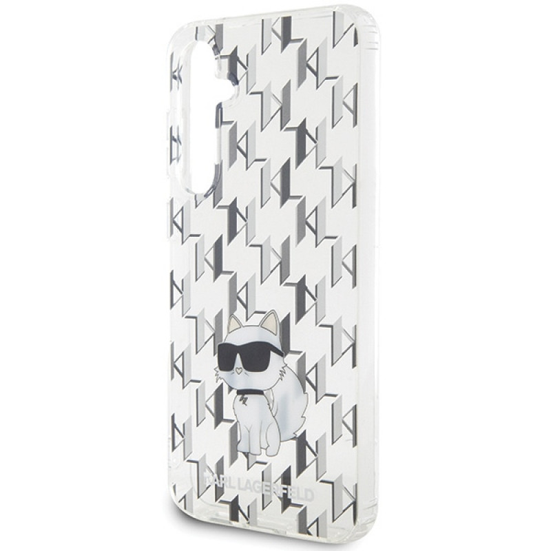 Karl Lagerfeld KLHCS23FEHNCMKLT Samsung Galaxy S23 FE (S711) hardcase Monogram Choupette, transparant