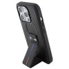 BMW BMHCP15LGSPCCK Apple iPhone 15 Pro hardcase Grip Stand Smooth & Carbon, zwart