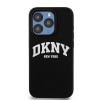DKNY Apple iPhone 14 Pro hardcase Liquid Silicone wit bedrukt logo MagSafe, zwart
