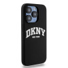 DKNY Apple iPhone 14 Pro hardcase Liquid Silicone wit bedrukt logo MagSafe, zwart