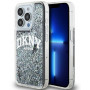 DKNY Apple iPhone 15 Pro Max hardcase Liquid Glitter Big Logo, zwart
