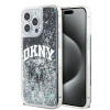 DKNY Apple iPhone 15 Pro Max hardcase Liquid Glitter Big Logo, zwart