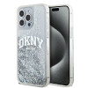 DKNY Apple iPhone 15 Pro Max hardcase hoesje Liquid Glitter Big Logo