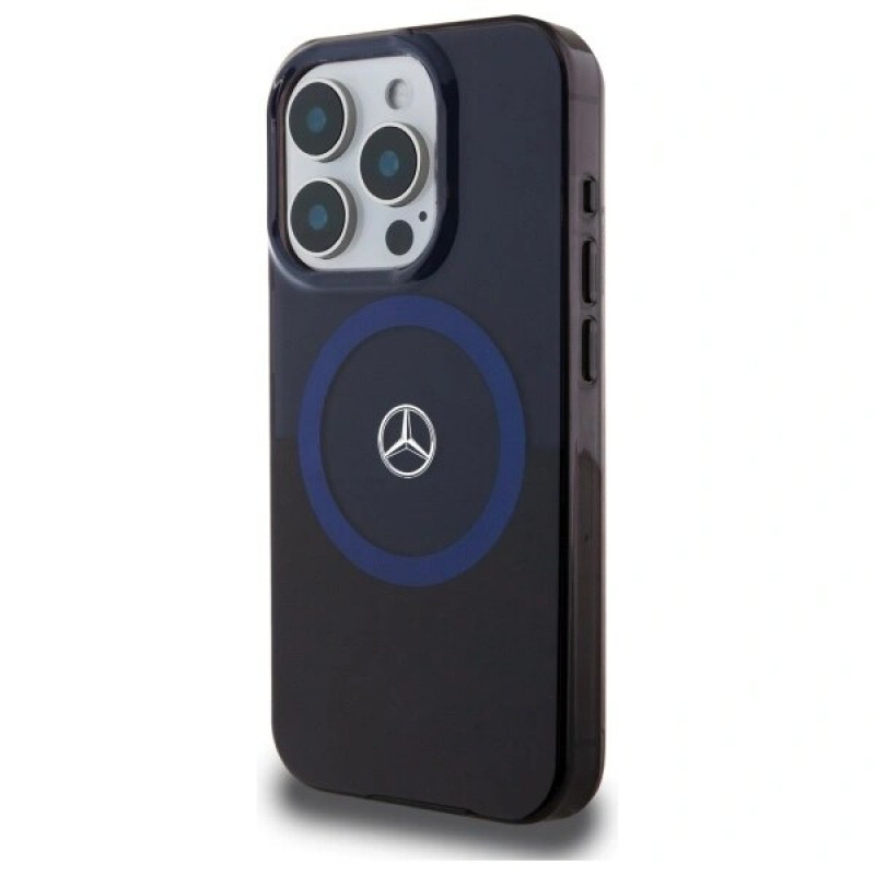 Mercedes MEHMP16X23HBIKV Apple iPhone 16 Pro Max hardcase MB Double Layer BiColor MagSafe, zwart blauw