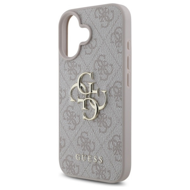 Guess GUHCP16S4GMGPI Apple iPhone 16 hardcase 4G Big Logo, roze