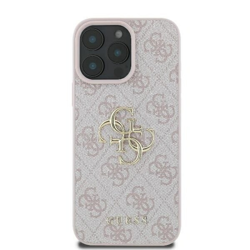 Guess GUHCP16L4GMGPI Apple iPhone 16 Pro hardcase 4G Big Logo, roze