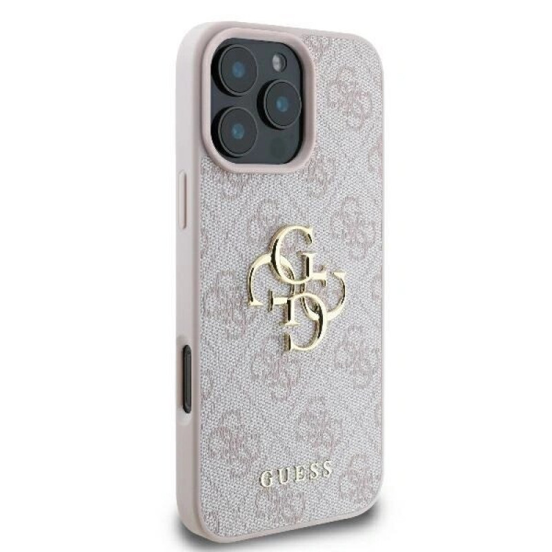 Guess GUHCP16L4GMGPI Apple iPhone 16 Pro hardcase 4G Big Logo, roze