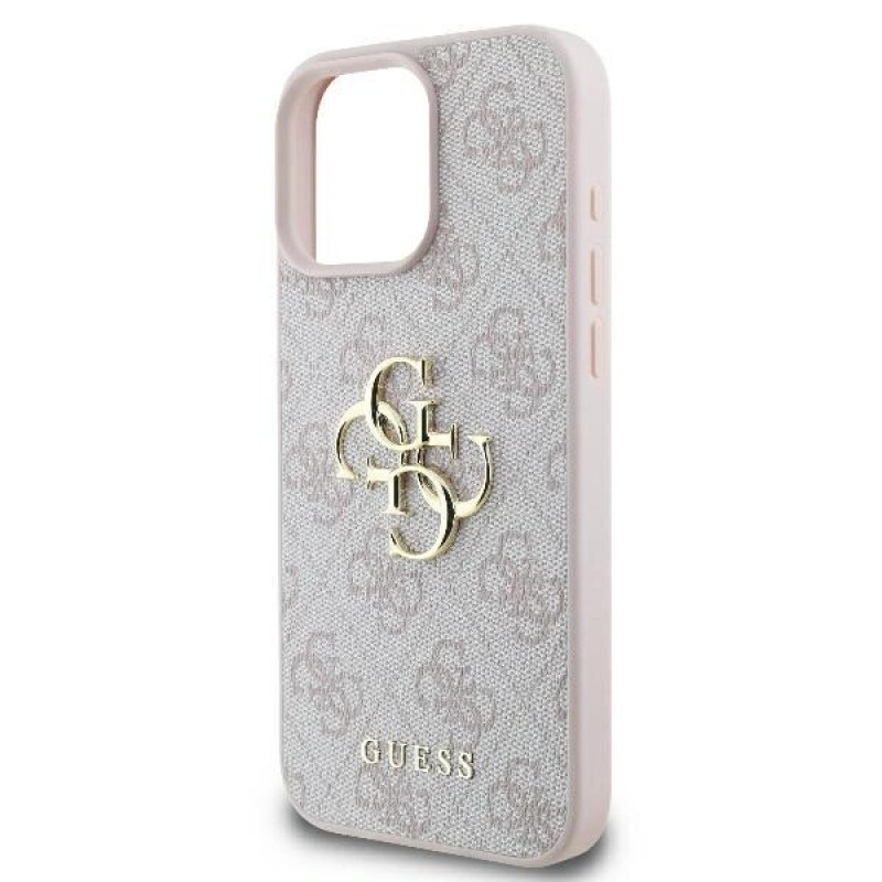 Guess GUHCP16L4GMGPI Apple iPhone 16 Pro hardcase 4G Big Logo, roze