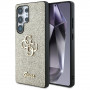 Guess Fixed Glitter Big 4G Metal Logo hardcase voor Samsung Galaxy S25 Ultra, goud