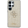 Guess Fixed Glitter Big 4G Metal Logo hardcase voor Samsung Galaxy S25 Ultra, goud