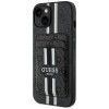 Guess 4G Stripes MagSafe Wallet Case voor Apple iPhone 15, zwart