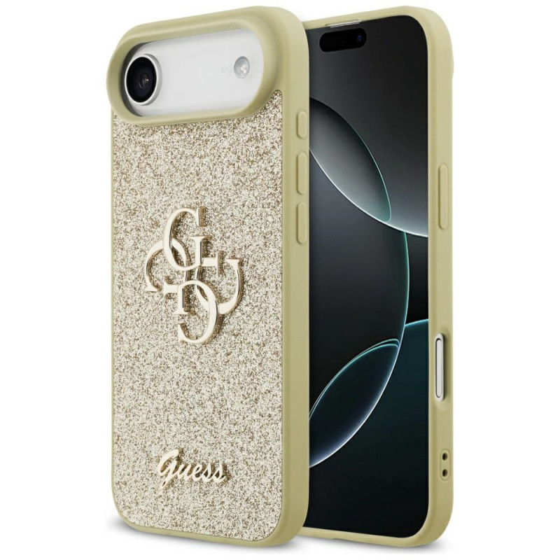 Guess Fixed Glitter Big 4G hard case voor Apple iPhone Air, goud