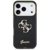 Guess GUE5344 IML 4G Script Metal hardcase voor Apple iPhone 17 Pro Max, zwart