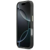Guess GUE5344 IML 4G Script Metal hardcase voor Apple iPhone 17 Pro Max, zwart