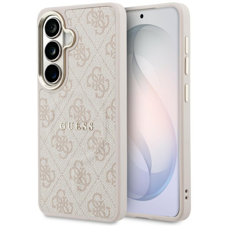 Guess GUE005375 4G Embossed Ring MagSafe hard case voor Samsung Galaxy S26+, roze