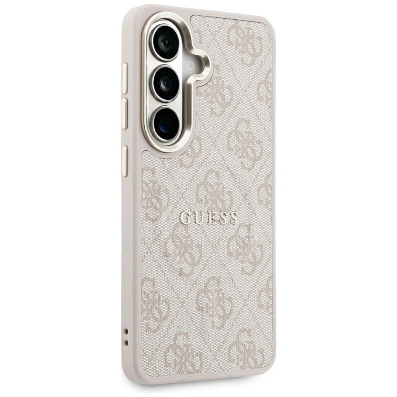 Guess GUE005375 4G Embossed Ring MagSafe hard case voor Samsung Galaxy S26+, roze
