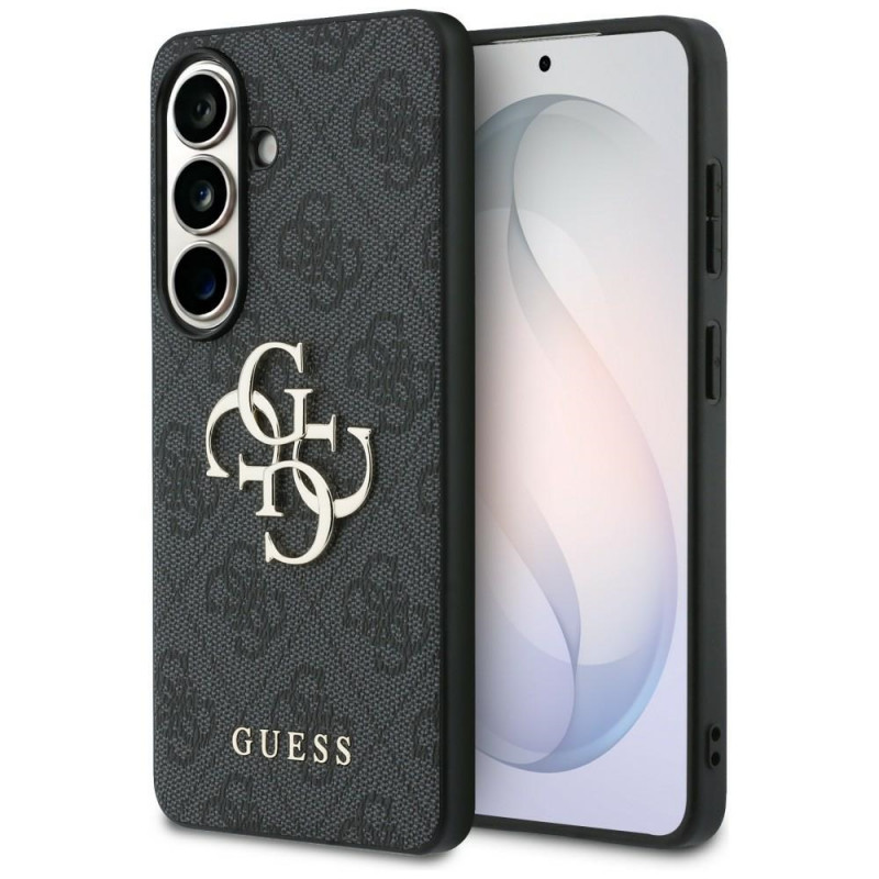 Guess GUE005301 4G Big Metal Logo hardcase voor Samsung Galaxy S26+, zwart