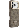 Guess 4G PU Triangle Logo & Stand Camera MagSafe-hoesje voor Apple iPhone 18 Pro Max / 17 Pro Max, bruin