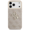 Guess 4G Big 4G Classic Logo Big Strap Metal Buttons hoesje met band voor Apple iPhone 18 Pro Max / 17 Pro Max, roze