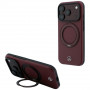 Mercedes-Benz Leren hoesje met ringstandaard MagSafe voor Apple iPhone 18 Pro / 17 Pro, bordeaux