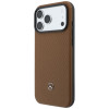 Mercedes-Benz Grill Pattern Leather MagSafe-hoesje en kaartportemonnee-set voor Apple iPhone 18 Pro Max / 17 Pro Max, camel