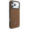 Mercedes-Benz Grill Pattern Leather MagSafe-hoesje en kaartportemonnee-set voor Apple iPhone 18 Pro Max / 17 Pro Max, camel