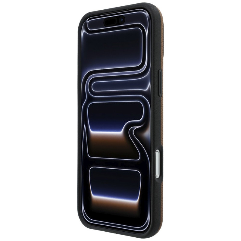 Mercedes-Benz Grill Pattern Leather MagSafe-hoesje en kaartportemonnee-set voor Apple iPhone 18 Pro Max / 17 Pro Max, camel