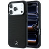 Mercedes-Benz hoesje Grill Pattern en kaartportemonnee van leer MagSafe voor Apple iPhone 18 Pro Max / 17 Pro Max, zwart
